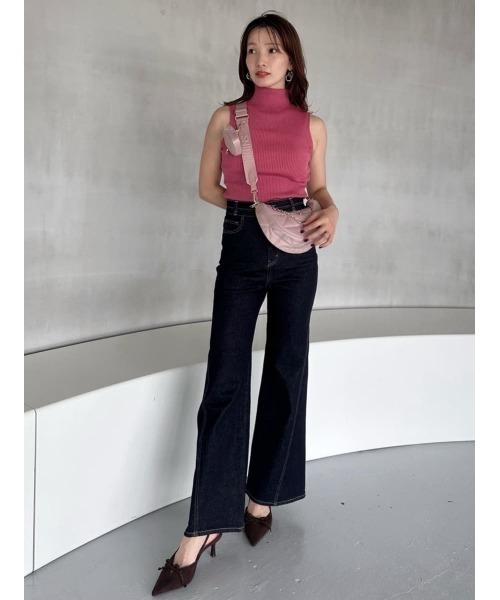 00サイズあり】Sustainableストレッチフレアデニムパンツ（デニム