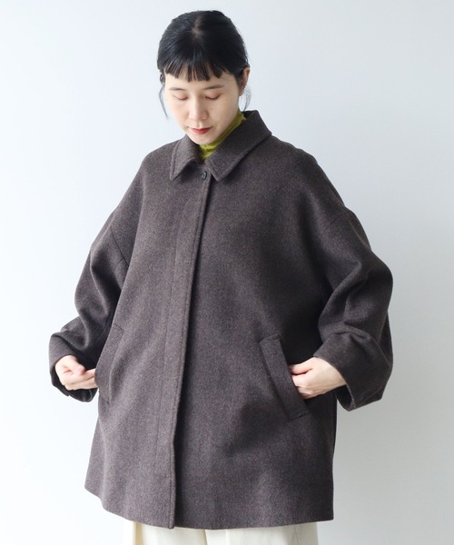 yuni（ユニ ）の「ウールスーパー120ビーバー ミドルレングスステン