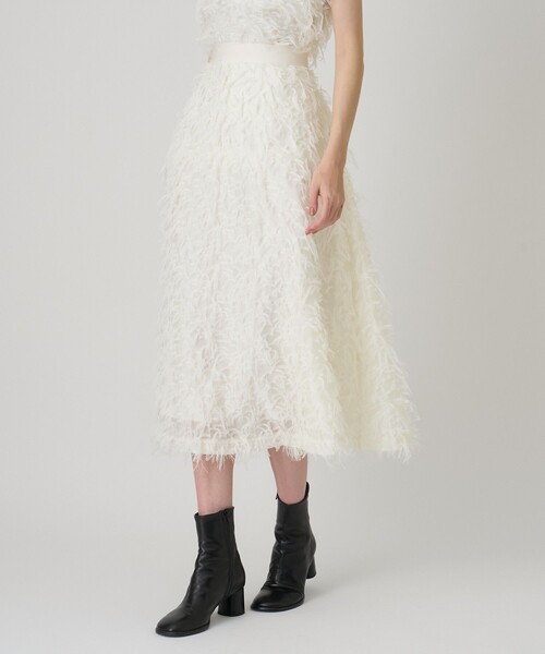 セール】【セットアップ対応商品】フェザーカットジャガードフレア