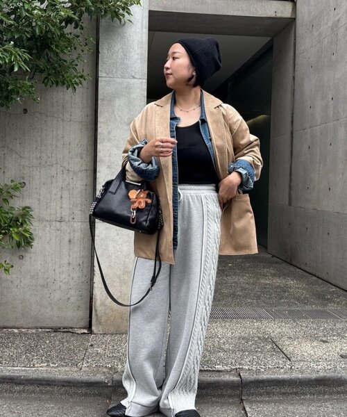 本革/ショルダー付き》スタッズボストンバッグ（ボストンバッグ）｜ear