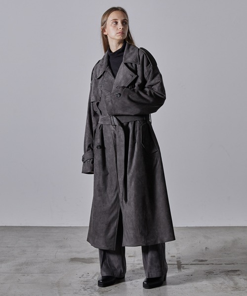 CLEL】Double Tech Fade Trench Coat/ダブルテックフェード トレンチ