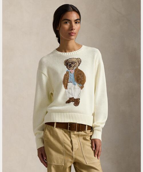 Polo ベア コットン クルーネック セーター（ニット/セーター）｜POLO
