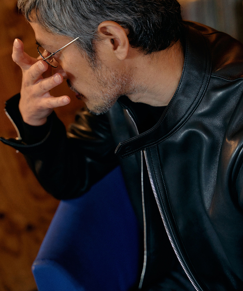 EDIFICE（エディフィス）の「シープレザー シングルライダース