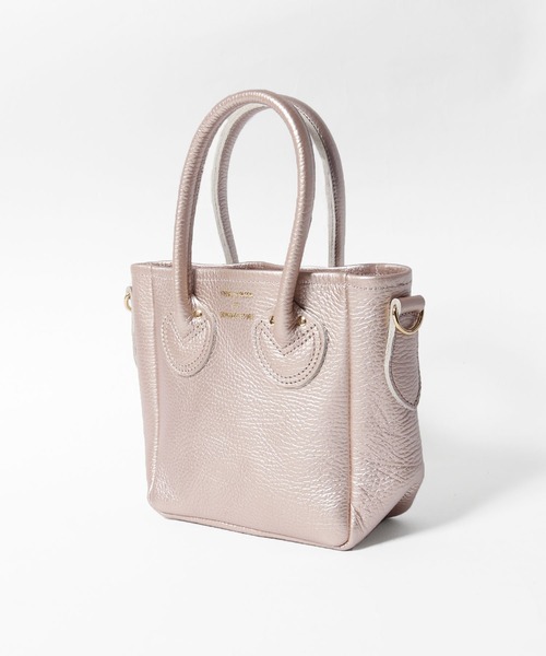 YOUNG & OLSEN/ヤングアンドオルセン EMBOSSED LEATHER D TOTE XS