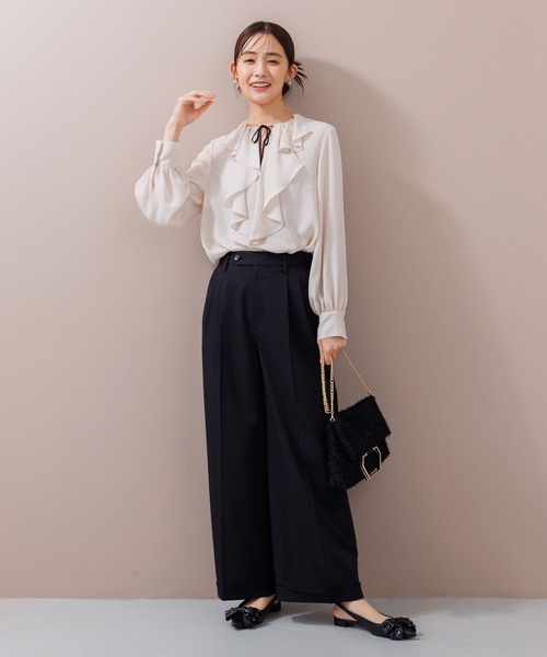 chaco】ラッフルフリルブラウス単品/セレモニー/卒業式（卒園式）/入学