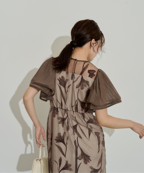 Circurar sleeve flower dress（ドレス）｜LE'RURE（リルアー）の