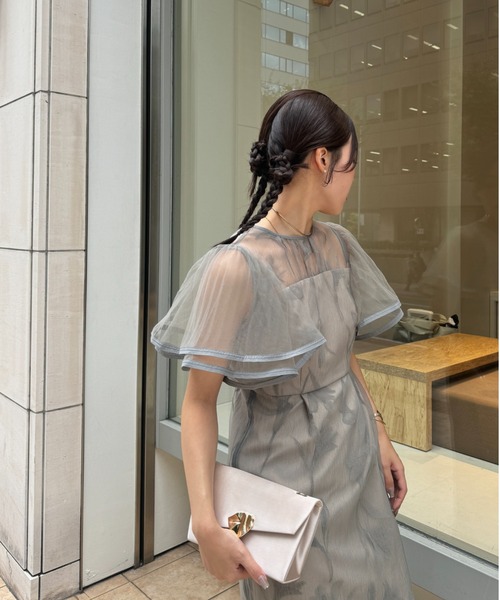 Circurar sleeve flower dress（ドレス）｜LE'RURE（リルアー）の