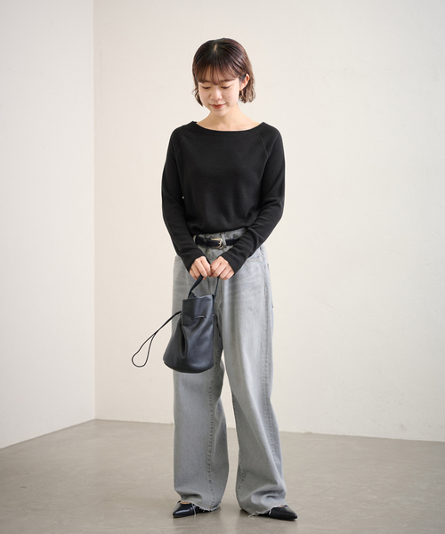 FRAMeWORK（フレームワーク）の「long rise デニムパンツ（デニム