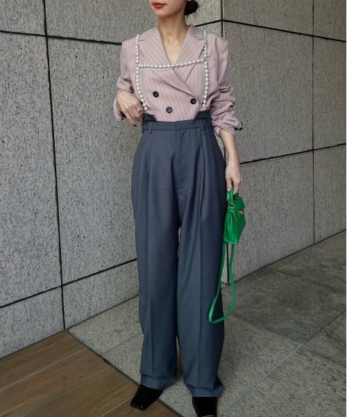Ameri（アメリ）の「DROP PEARL SUSPENDER PANTS（その他パンツ）」 - WEAR