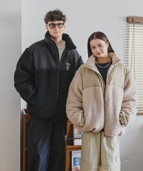 kaoyorinakami（カオヨリナカミ）の「connie boa jacket / コニーボア