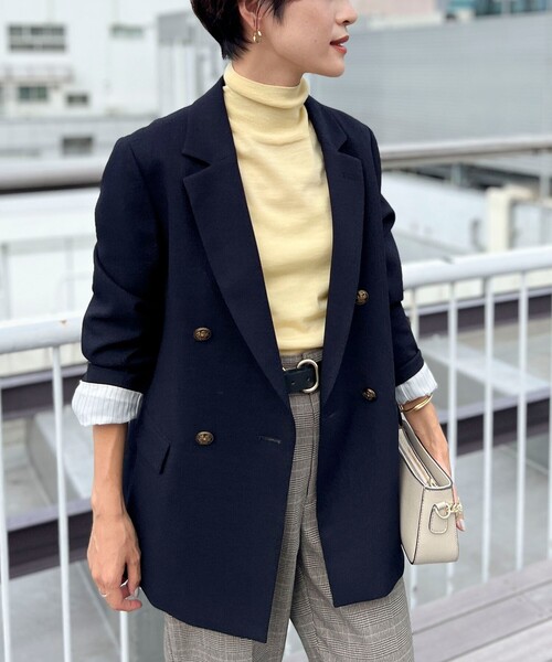 セール】ウォッシャブルツイードライクダブルジャケット（テーラード