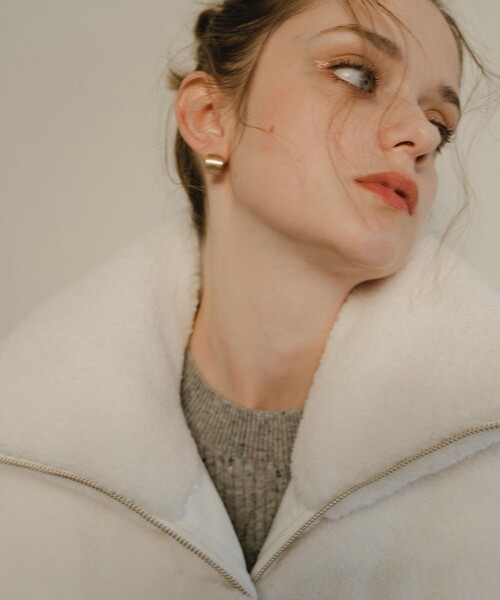 STUDIOUS（ステュディオス）の「【PINUE/ピヌエ】ボアコンビダウン