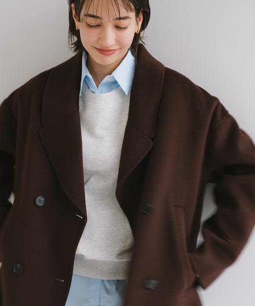 セール】【新色追加】ウールリバーPコート（ピーコート）｜evernavy