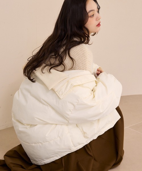 padding rib blouson/中綿リブブルゾン（ダウンジャケット/コート