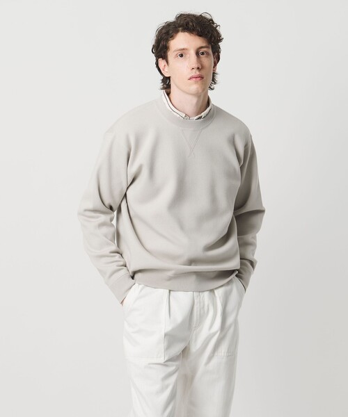 セール】ウール カシミヤ クルーネック スウェットニット（ニット