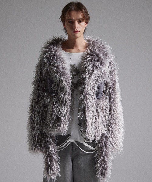 GRANCY（グランシー）の「【GRANCY】Fur Boa Riders Jacket / ファー