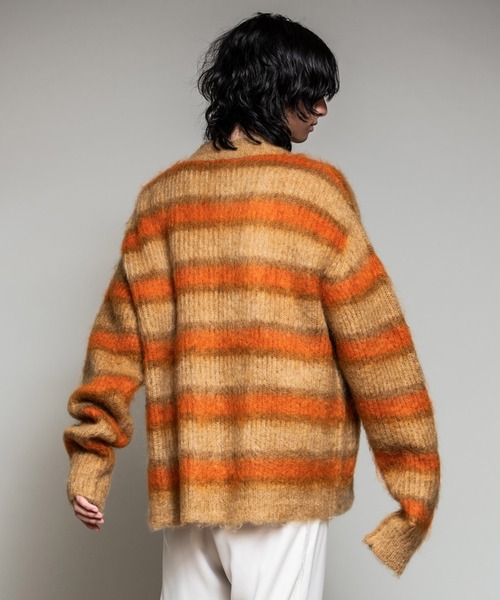 DISCOVERED（ディスカバード）の「DISCOVERED MOHAIR BORDER KNIT