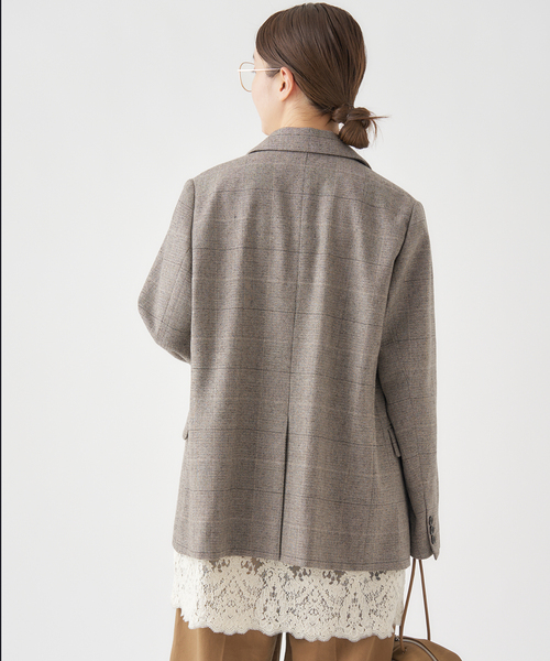 セール】ソフトチェック ジャケット（テーラードジャケット）｜IENA