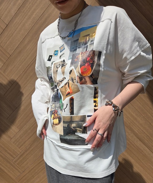 Ameri（アメリ）の「THROWBACK ON MEMORIES TEE（Tシャツ/カットソー