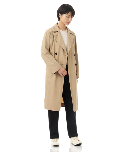 MHL.（エムエイチエル）の「DRY WAX COTTON NYLON（ステンカラーコート