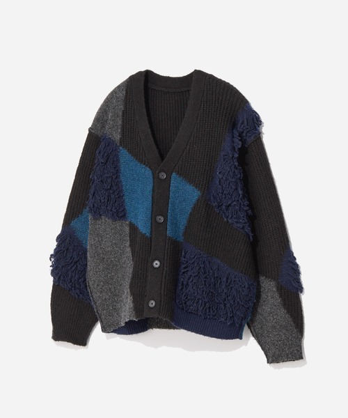 セール】キリカエハイショクループカーディガン(HARE)（カーディガン