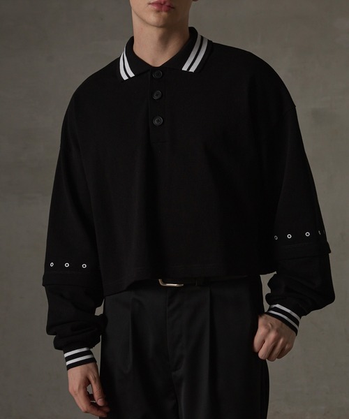 GRANCY】Ziplayered Wideshort Poloshirt / ジップレイヤード ワイド