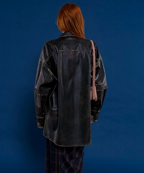 MAISON SPECIAL（メゾンスペシャル）の「2way Vegan Leather Shirt