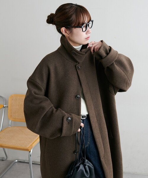 見た目以上の軽さ/ユニセックス】中空糸ベルテッドロングコート