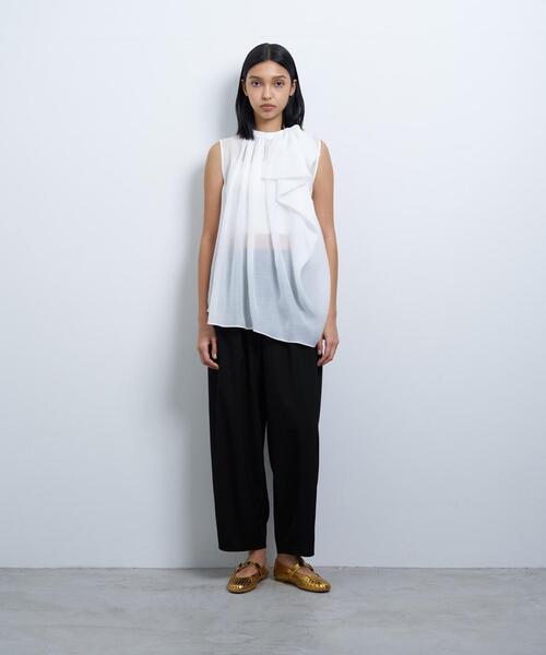 シアージョーゼットアシンメリボンブラウス（シャツ/ブラウス