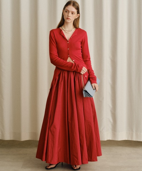 yae（ヤエ）の「Voluminous taffeta skirt/ボリュームタフタスカート