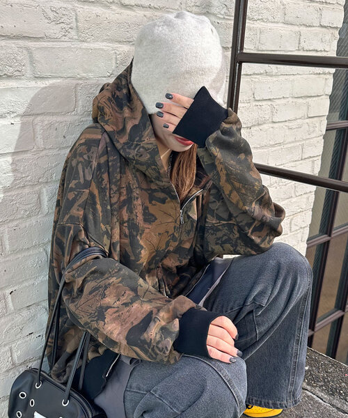 CIAOPANIC（チャオパニック）の「リアルツリーカモダブルジップ