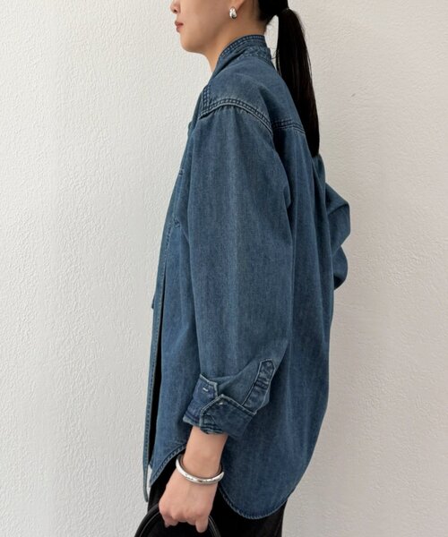 セール】デニムボウタイブラウス（シャツ/ブラウス）｜LOUNGEDRESS