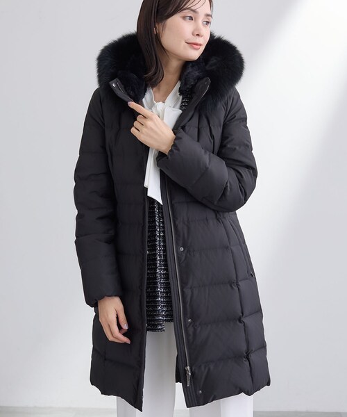 セール】【名品／撥水／抗菌防臭】ロング丈リサイクルダウンコート