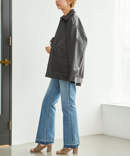 plage（プラージュ）の「R'IAM レザーブルゾン（ライダースジャケット