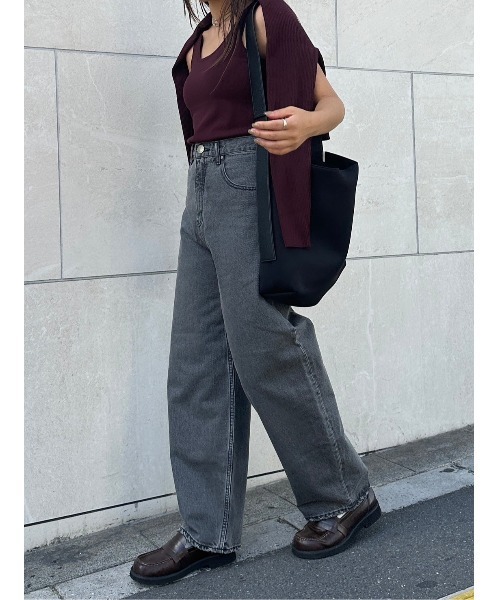 BLACK BY MOUSSY（ブラックバイマウジー）の「□PUNA long black denim