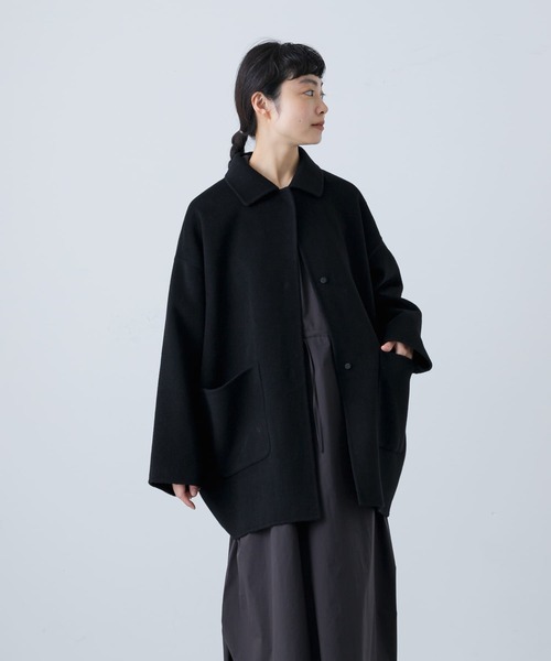 かぐれ（カグレ）の「ウールステンカラーショートコート（ステンカラー