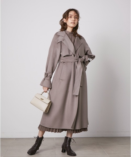 SNIDEL（スナイデル）の「ウロコカシミアスタンドカラーコート（その他