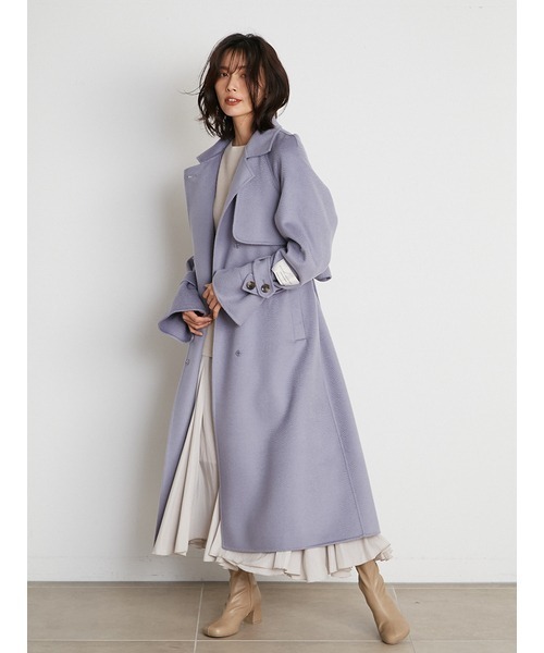 SNIDEL（スナイデル）の「ウロコカシミアスタンドカラーコート（その他