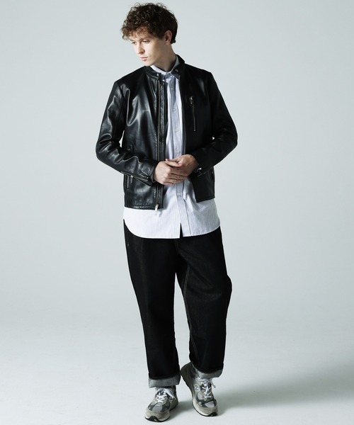 セール】WEB限定 JE LAMB LEATHER SINGLE RIDERS JE22.20/ラムレザー