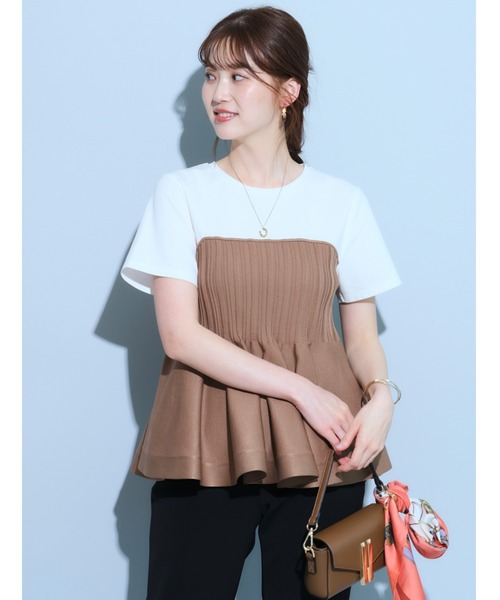 JUSGLITTY（ジャスグリッティー）の「レイヤードライクニット（ニット