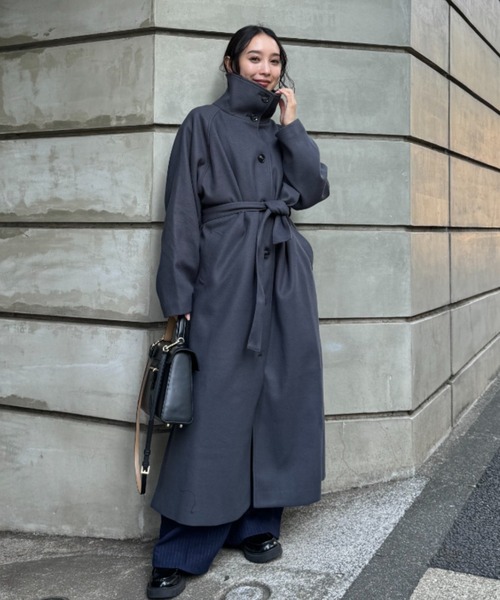 y/m by 村岡美里（イムバイムラオカミサト）の「スタンドカラーコート