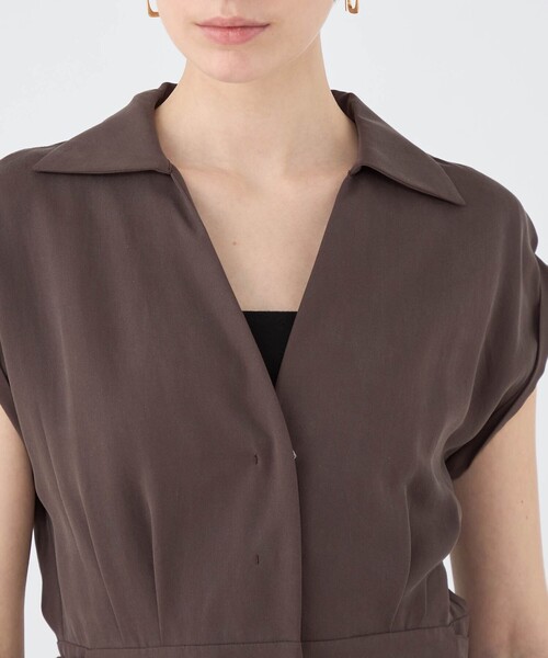 セール】セルロースツイル サイドアジャストオールインワン（つなぎ