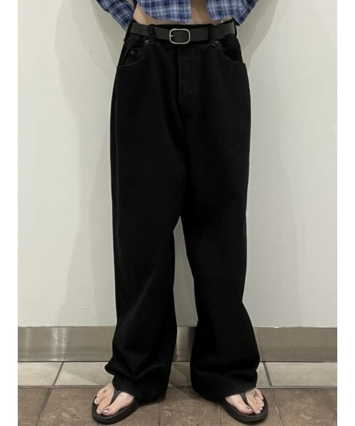 セール】スーパーバギーデニム ブラック（デニムパンツ）｜GAP