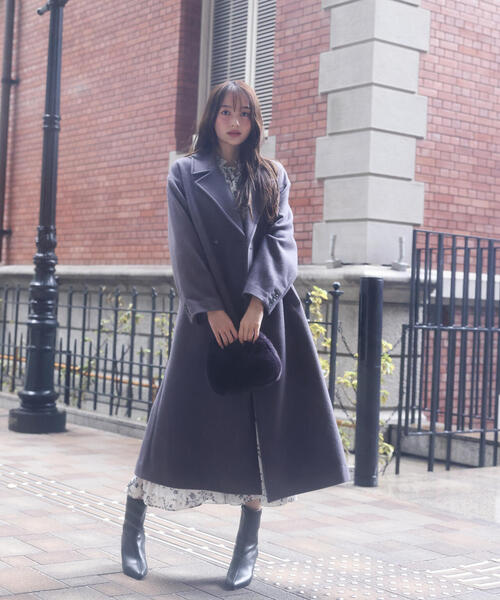 ダブル釦チェスターコート / 1215252002（ステンカラーコート