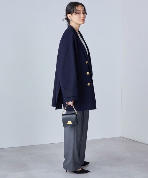 SHIPS（シップス）の「ハミルトン ウール リバー ミディ コート