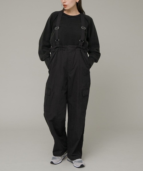 セール】サスペンダー付きカーゴパンツ（サロペット/オーバーオール