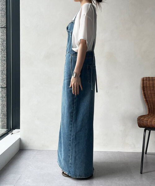 DouDou（ドゥドゥ）の「デニムキャミジャンスカ（ワンピース）」 - WEAR