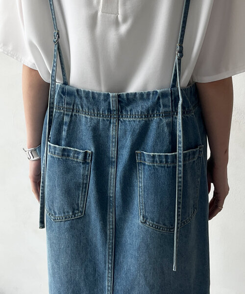 DouDou（ドゥドゥ）の「デニムキャミジャンスカ（ワンピース）」 - WEAR