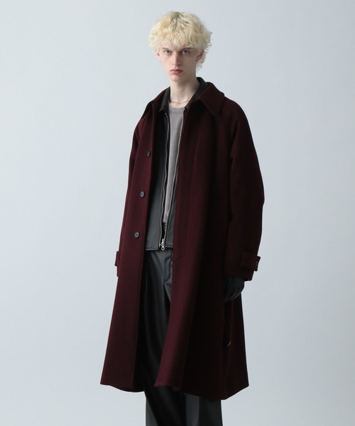 セール】ウール2WAYステンカラーコート(HARE)（ステンカラーコート