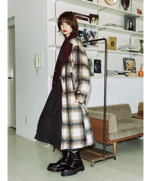 jouetie（ジュエティ）の「バイカラーロングコート【WEB限定カラー